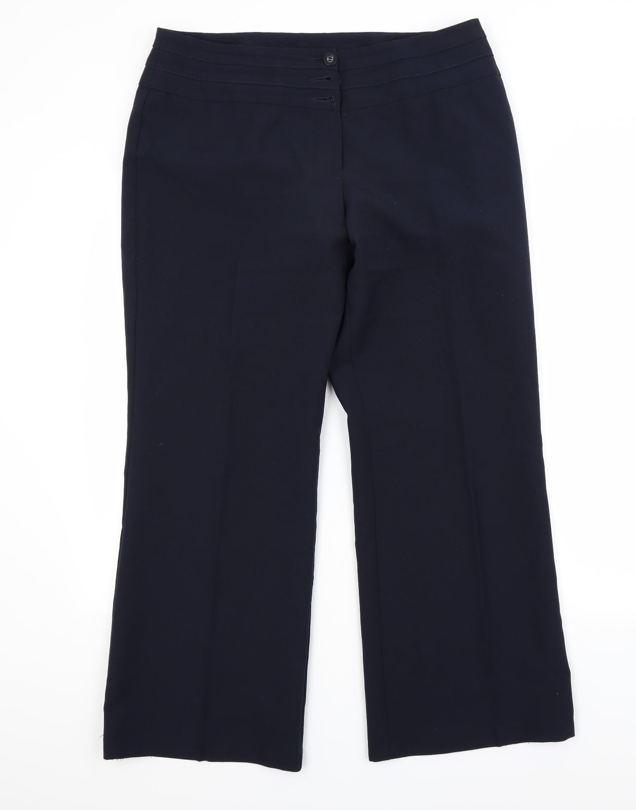 Womens UK Size 16 Marks and Spencer Regular Fit  Blue Trousers