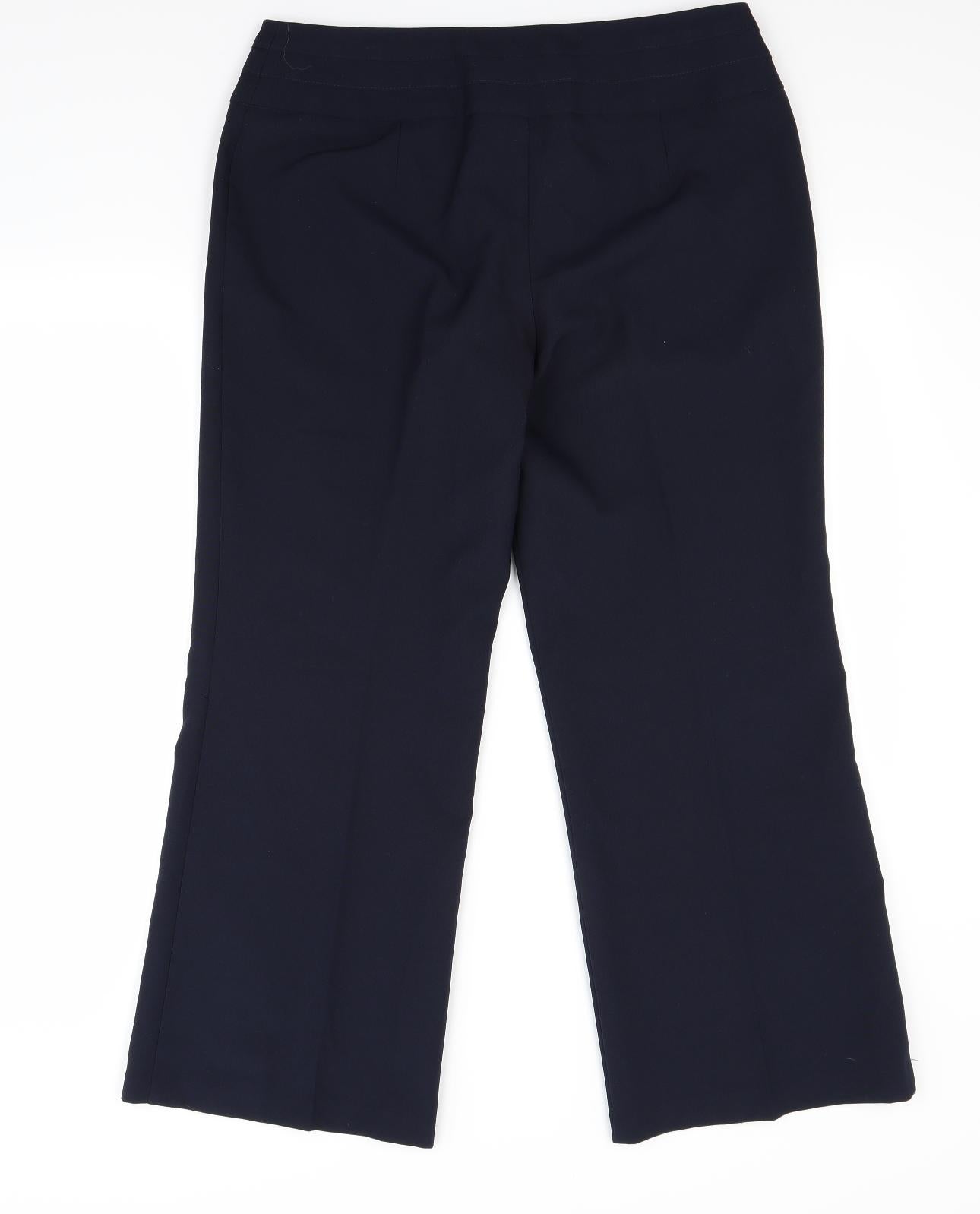 Womens UK Size 16 Marks and Spencer Regular Fit  Blue Trousers