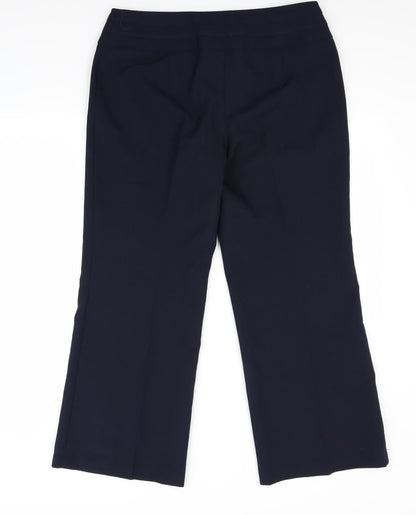 Womens UK Size 16 Marks and Spencer Regular Fit  Blue Trousers