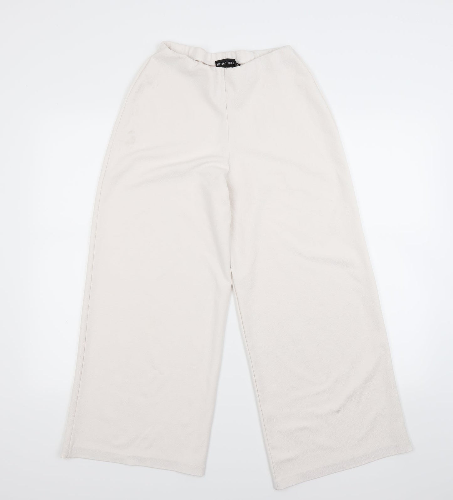 Pretty Little Thing  Womens White   Trousers  Size 8 L24 in