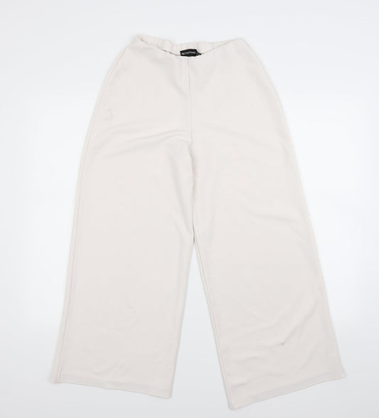 Pretty Little Thing  Womens White   Trousers  Size 8 L24 in