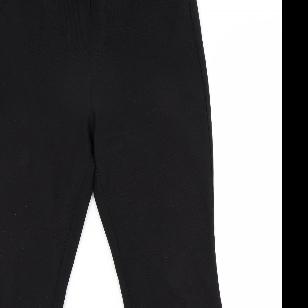 Womens UK Size 16 Preworn Regular Fit  Black Trousers