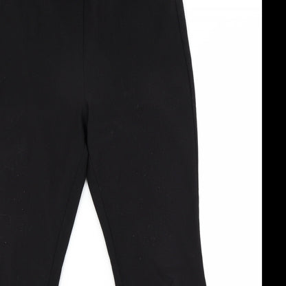 Womens UK Size 16 Preworn Regular Fit  Black Trousers