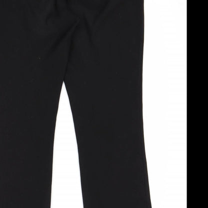 Womens UK Size 16 Preworn Regular Fit  Black Trousers