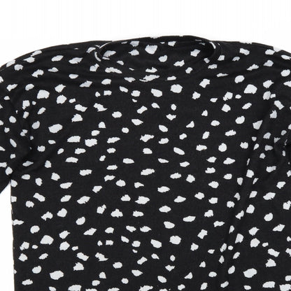 F&F Womens Black Polka Dot  Jumper Dress  Size 12