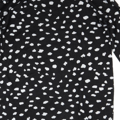F&F Womens Black Polka Dot  Jumper Dress  Size 12