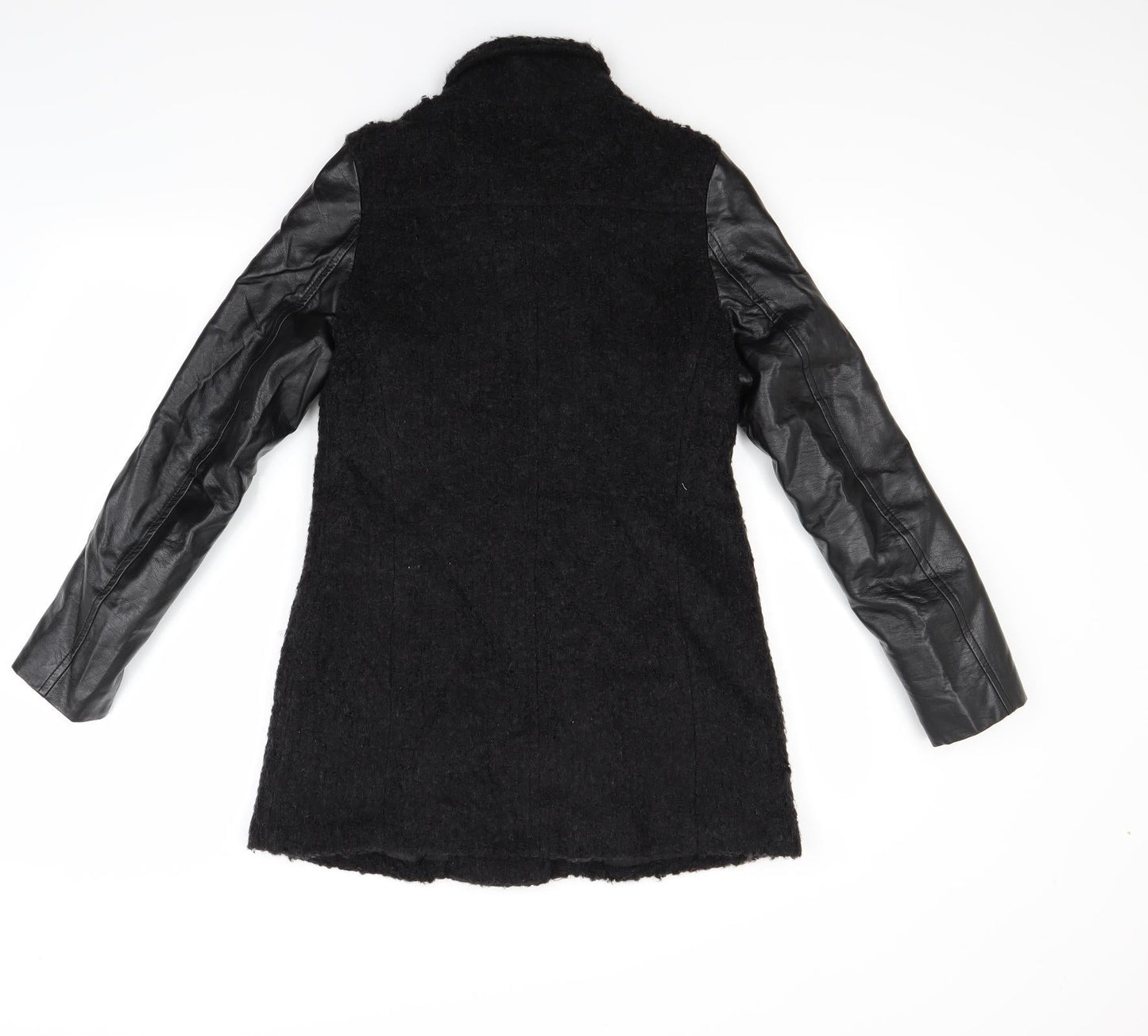 Womens UK Size 6 H&M Black Overcoat