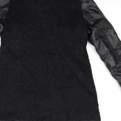 Womens UK Size 6 H&M Black Overcoat