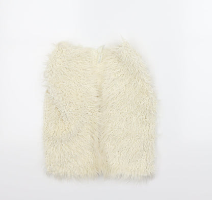 Preworn Girls Beige   Gilet Coat Size 5-6 Years