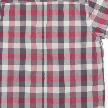 Mens UK Size XL Cherokee Red  Button-Up Short Sleeve Casual Shirt