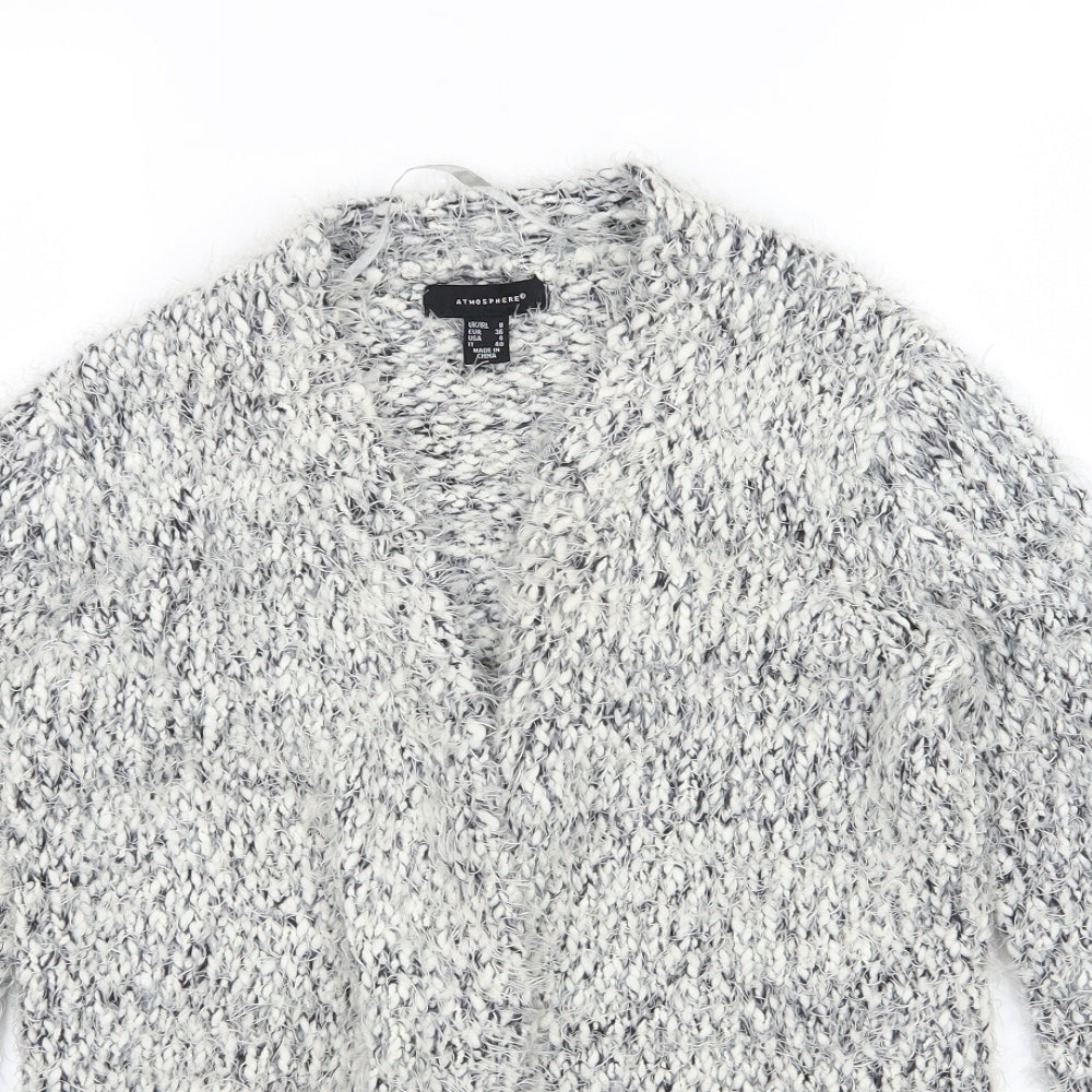 Atmosphere Womens White  Knit Cardigan Jumper Size 8