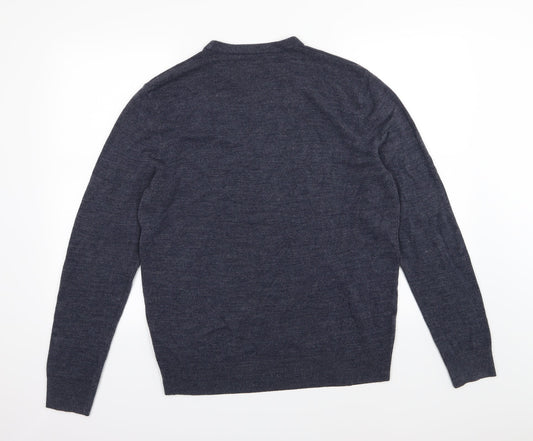 BHS Mens Blue  Knit Pullover Jumper Size S