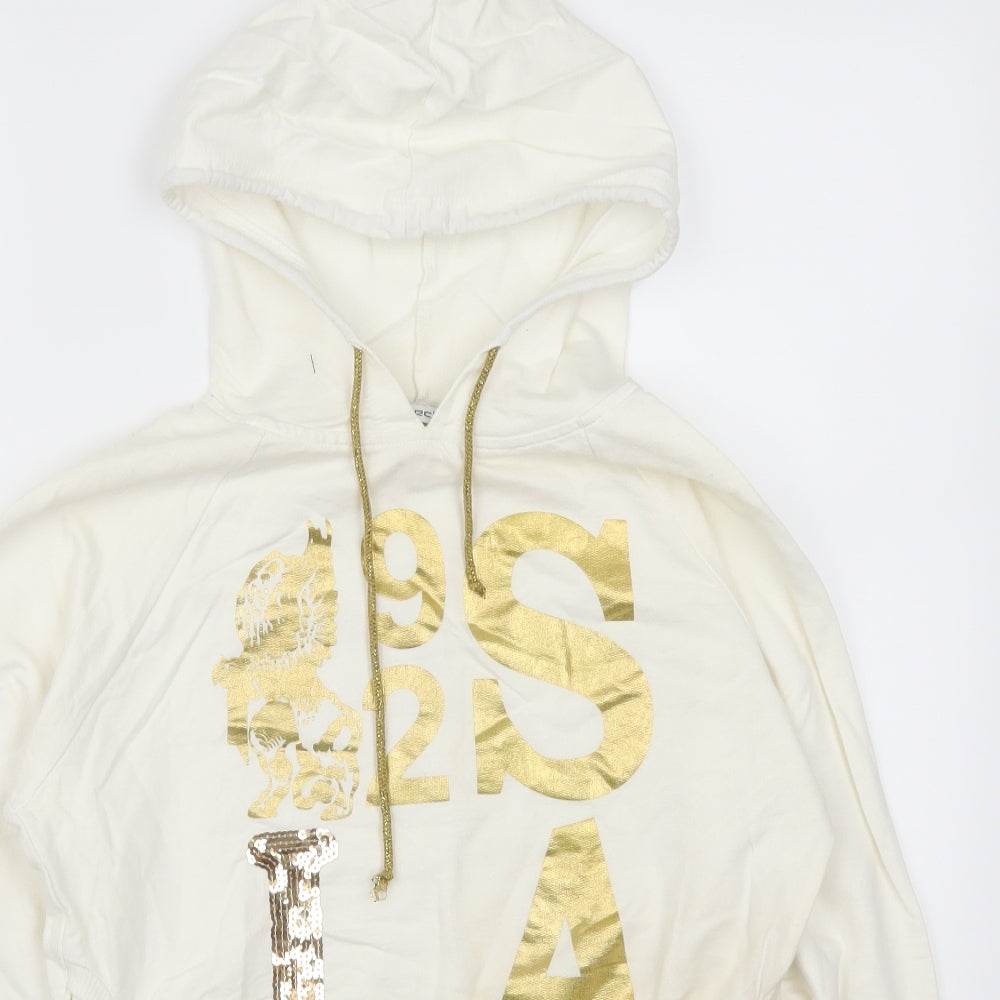 Select Womens White   Pullover Hoodie Size S  - LA