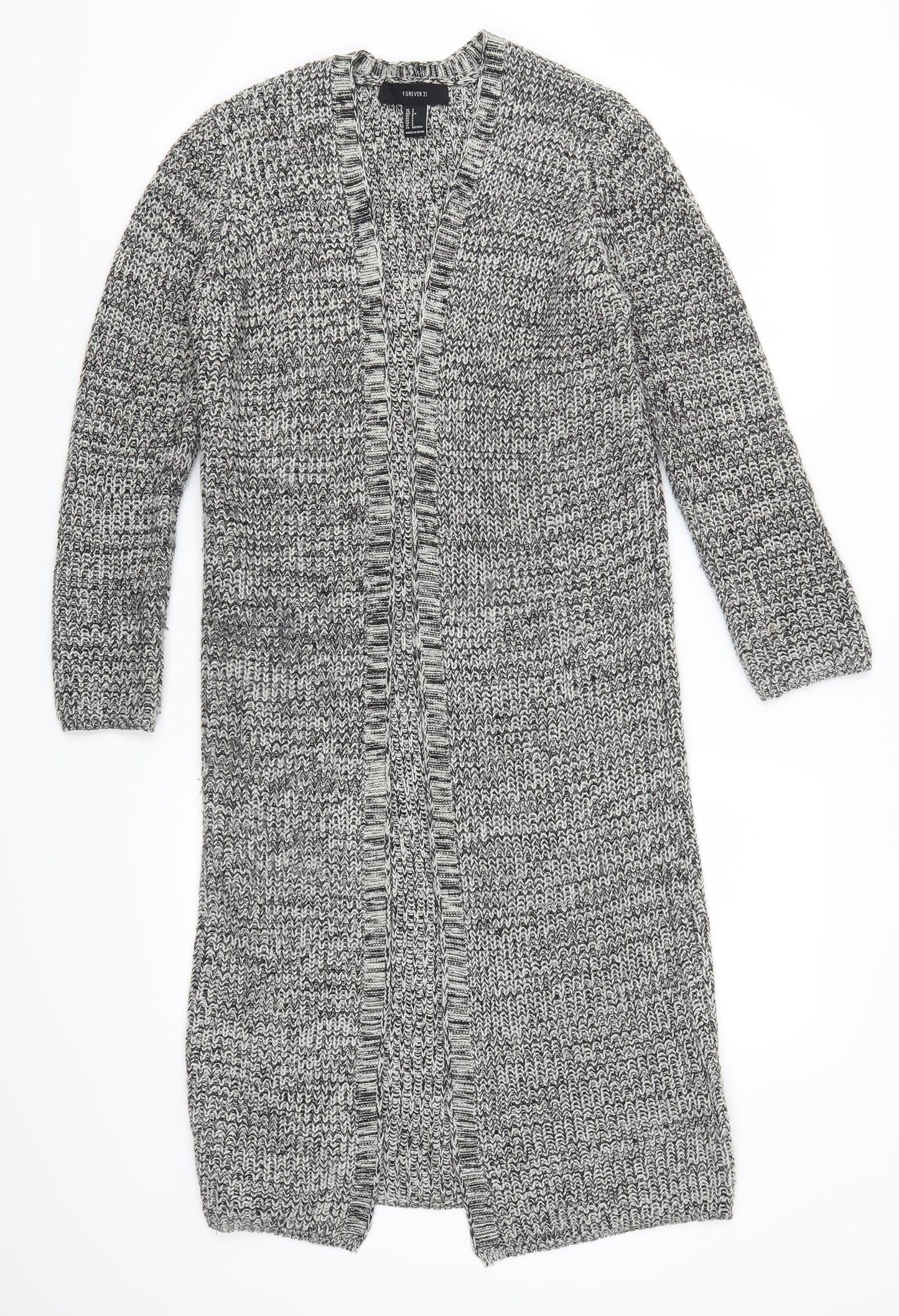 FOREVER 21 Womens Grey   Cardigan Jumper Size S