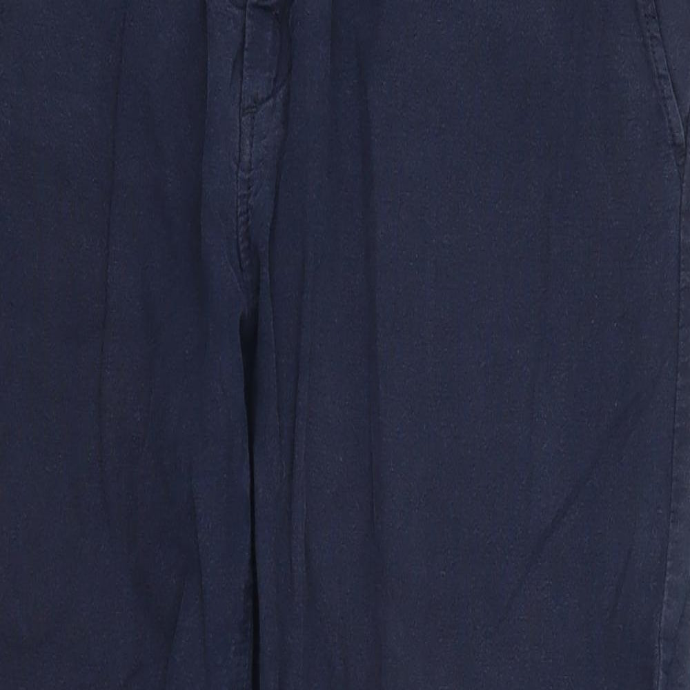 Womens UK Size 8 H&M Regular Fit  Blue Trousers