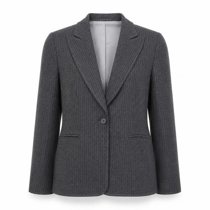 Womens UK Size 10 Precis Petites Grey Suit Jacket