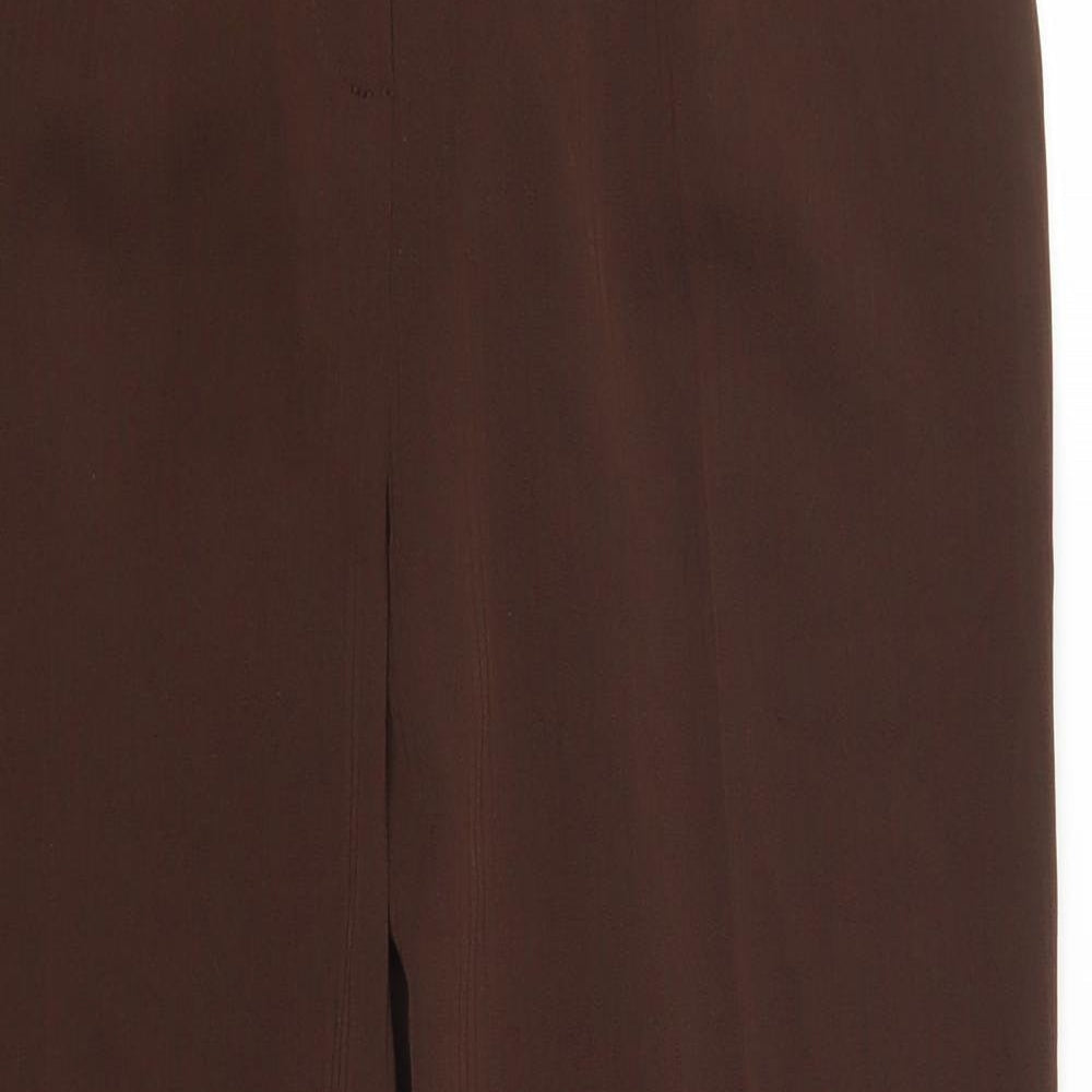 Happi Womens Brown   Trousers  Size 14 L26 in