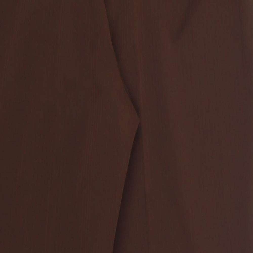 Happi Womens Brown   Trousers  Size 14 L26 in