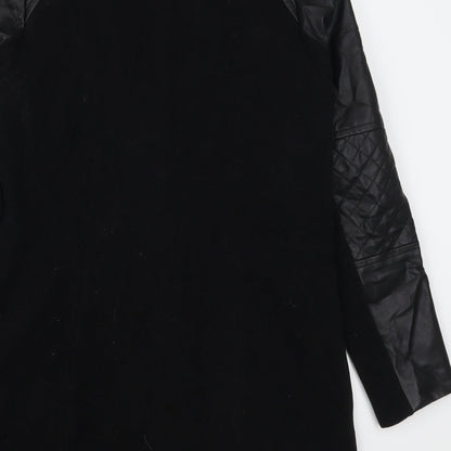 Andrew Marc Womens Black   Trench Coat Coat Size 10