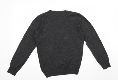 F&F Mens Grey   Henley Jumper Size S