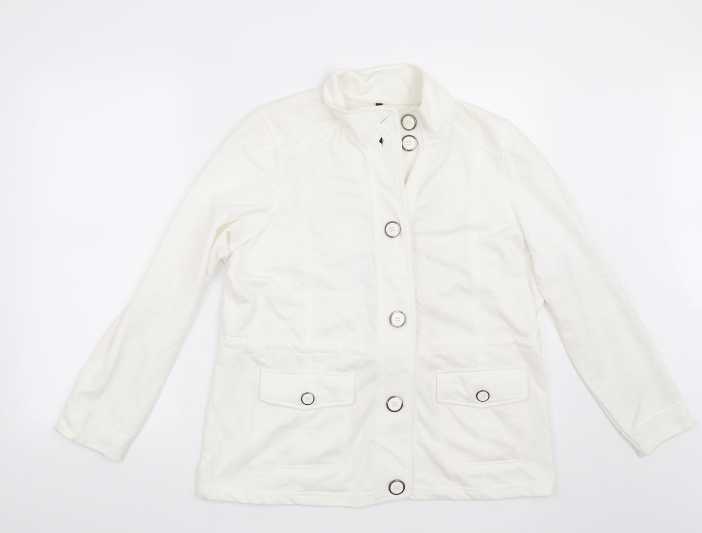 Womens UK Size M Bonmarché White Jacket
