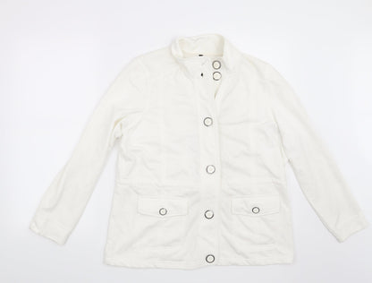 Womens UK Size M Bonmarché White Jacket