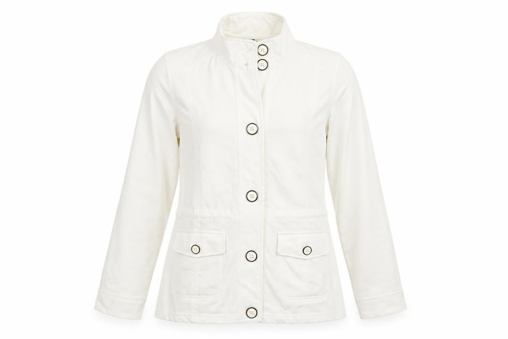 Womens UK Size M Bonmarché White Jacket