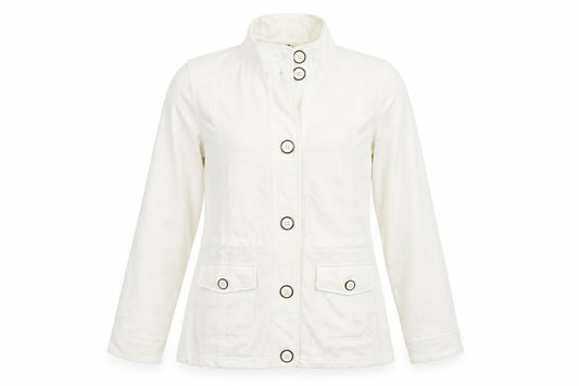 Womens UK Size M Bonmarché White Jacket