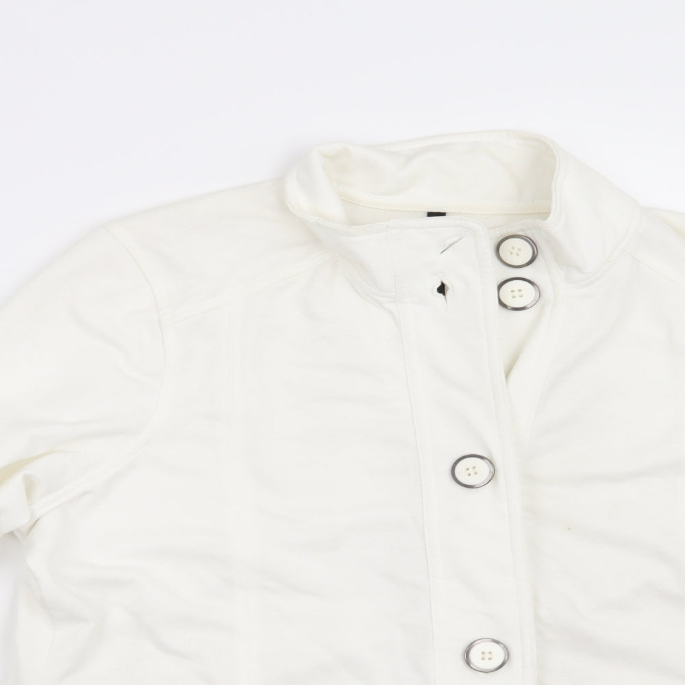 Womens UK Size M Bonmarché White Jacket