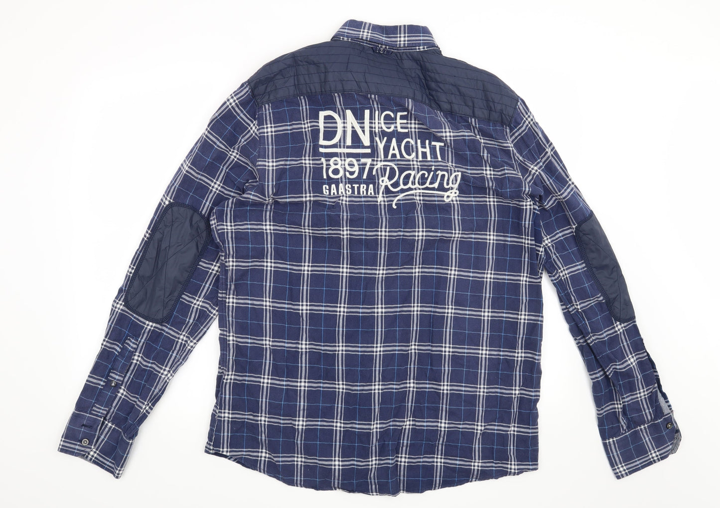 Mens UK Size L Gaastra Blue  Button-Up Long Sleeve Casual Shirt