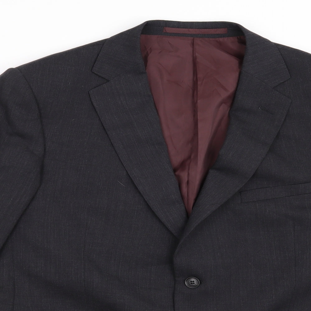 Mens UK Size 42 Marks and Spencer Regular Blue Suit Jacket