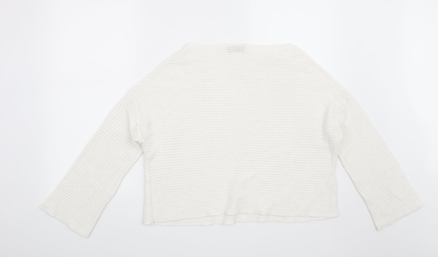 Pull & Bear Womens White   Pullover Jumper Size M