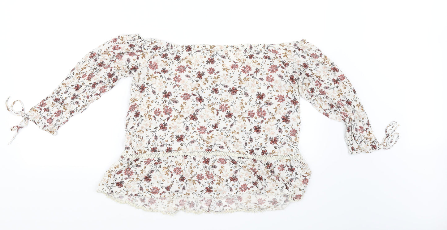 Womens UK Size L American Eagle Outfitters Silver Basic Blouse