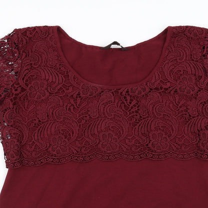 Great Plains Womens Red   A-Line  Size L