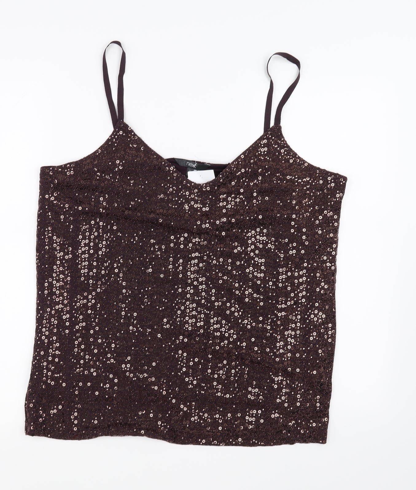 Womens UK Size 16 NEXT Brown Basic T-Shirt