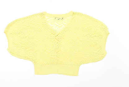 Tsega Womens Yellow   Cardigan Jumper Size L