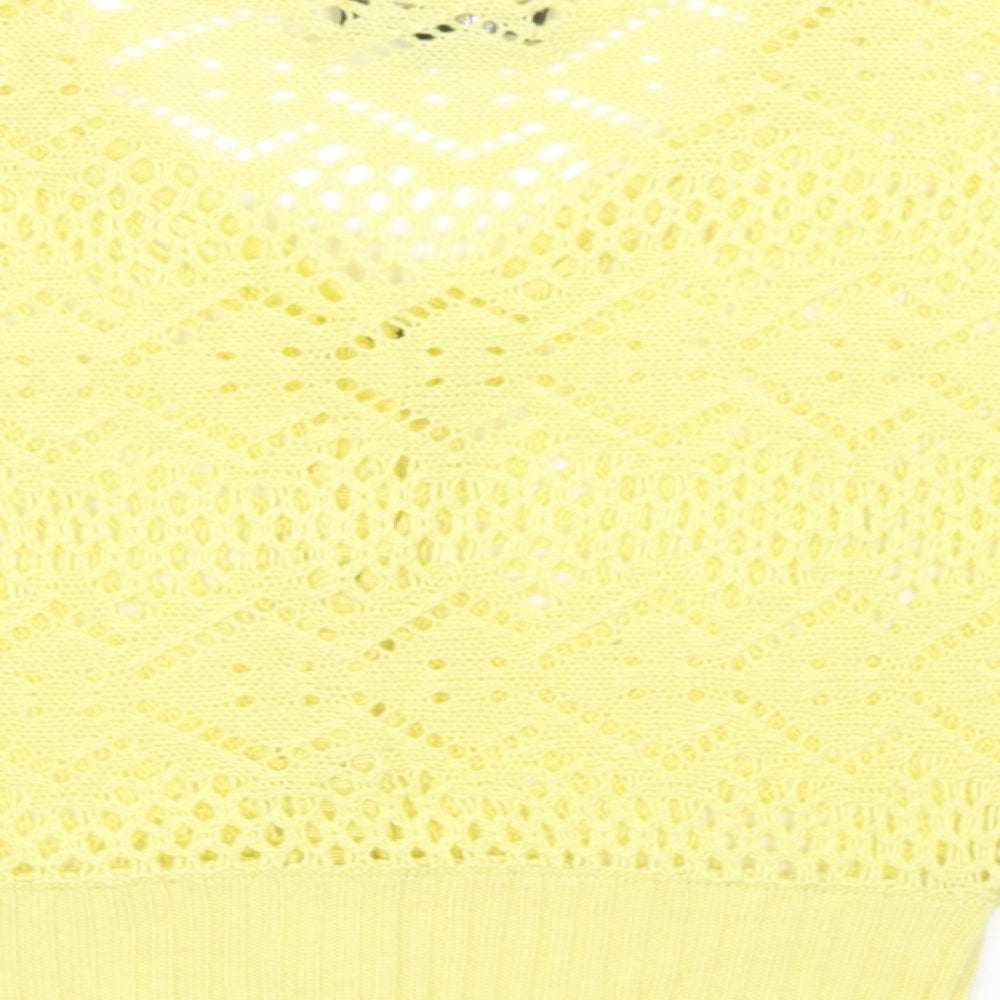 Tsega Womens Yellow   Cardigan Jumper Size L