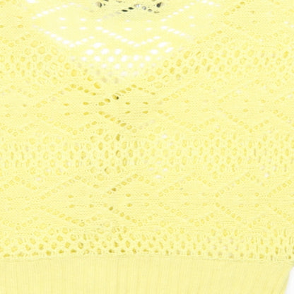 Tsega Womens Yellow   Cardigan Jumper Size L