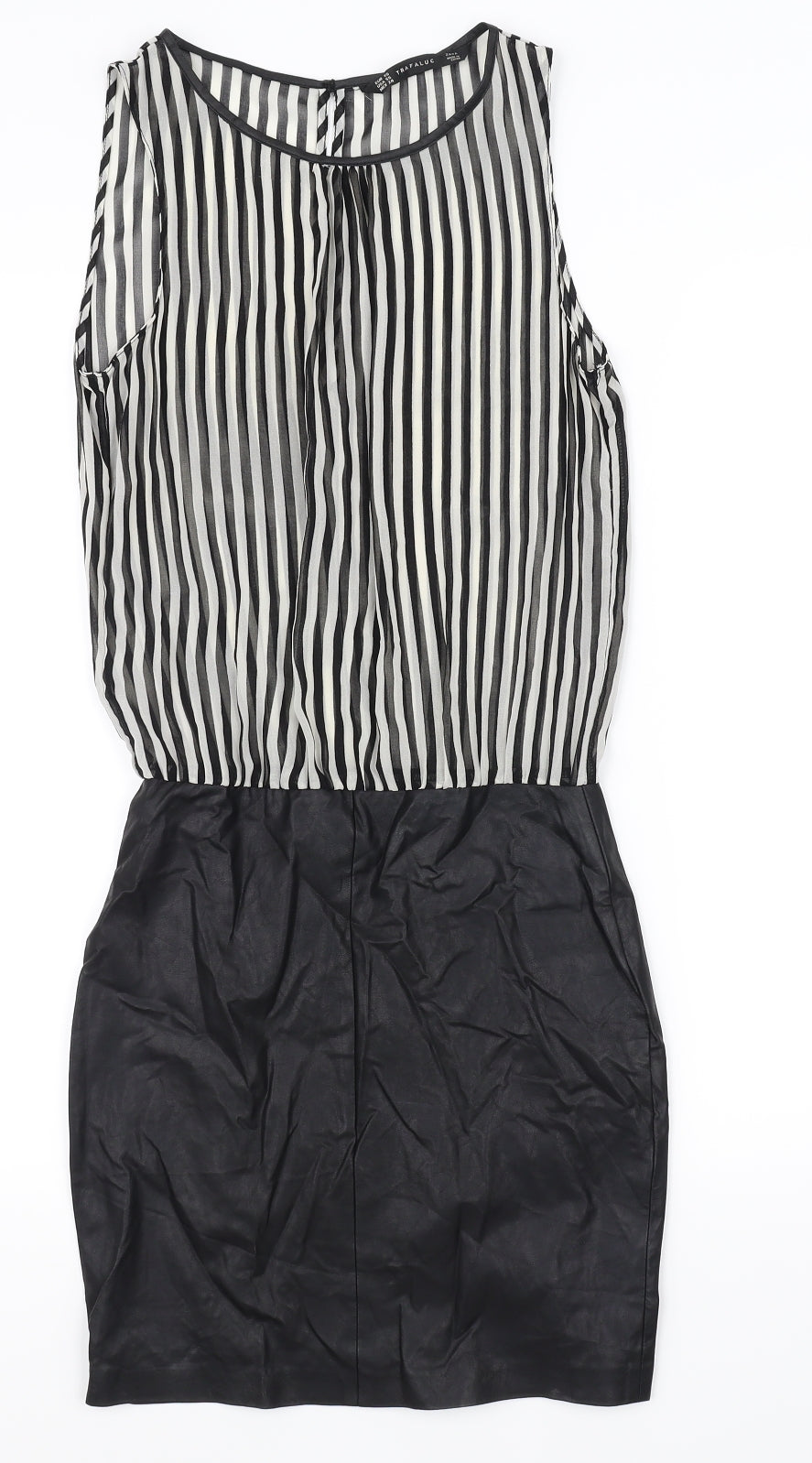 Trafaluc Womens White Striped  A-Line  Size 4