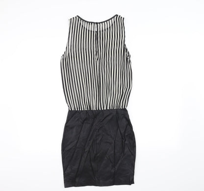 Trafaluc Womens White Striped  A-Line  Size 4