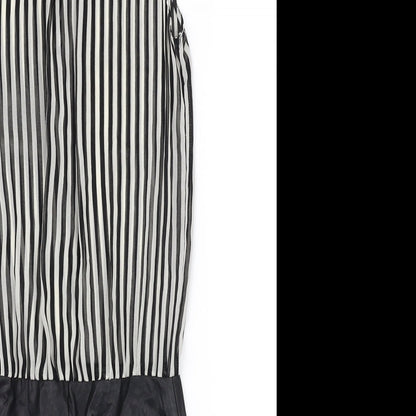Trafaluc Womens White Striped  A-Line  Size 4