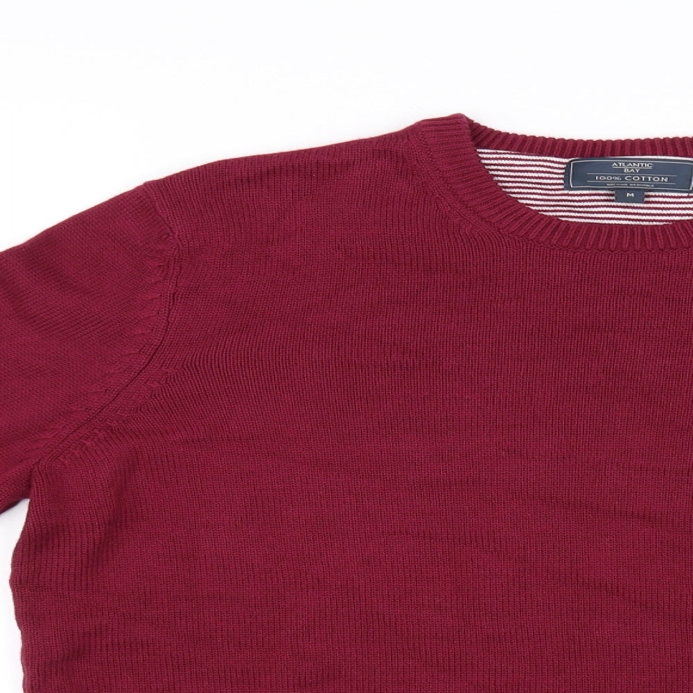 Atlantic Bay Mens Purple   Pullover Jumper Size M
