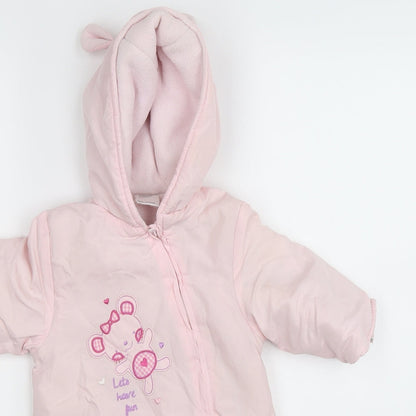 Babytown Girls Pink   Coverall One-Piece Size 3-6 Months