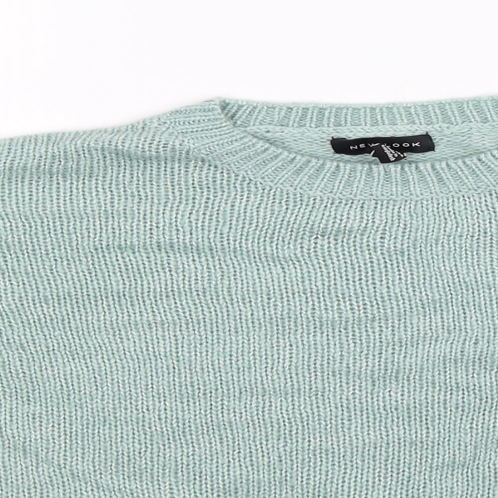 New Look Womens Green  Knit Pullover Jumper Size M