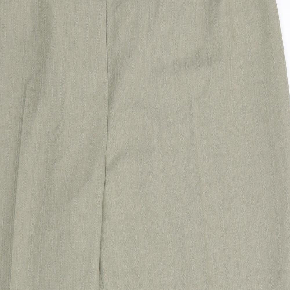 Womens UK Size 18 Marks and Spencer Regular Fit  Green Trousers