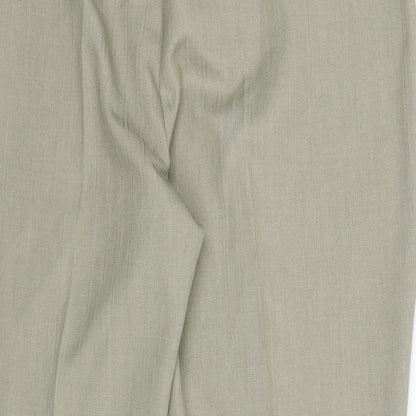 Womens UK Size 18 Marks and Spencer Regular Fit  Green Trousers