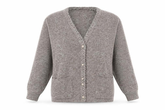 Merry Gold Womens Beige  Knit Cardigan Jumper Size S