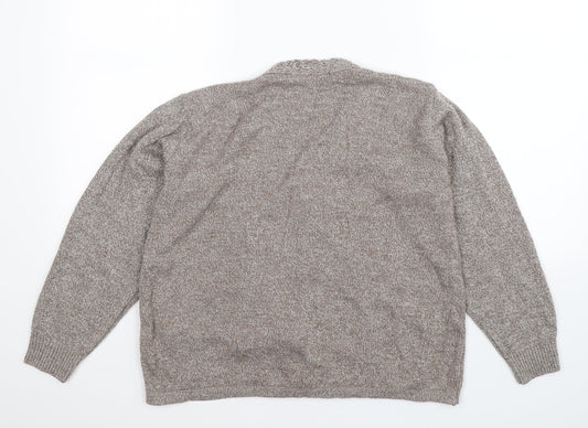 Merry Gold Womens Beige  Knit Cardigan Jumper Size S