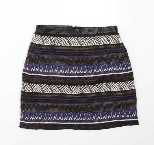 H&M Womens Brown   A-Line Skirt Size 8