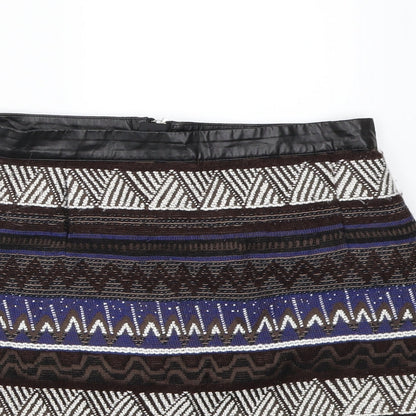 H&M Womens Brown   A-Line Skirt Size 8